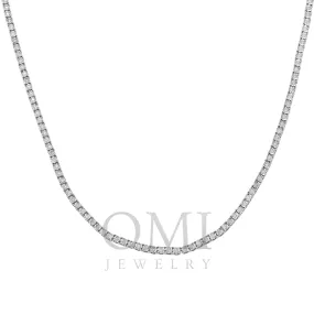 10K GOLD ROUND DIAMOND 2.5MM TENNIS CHAIN 2.06 CT