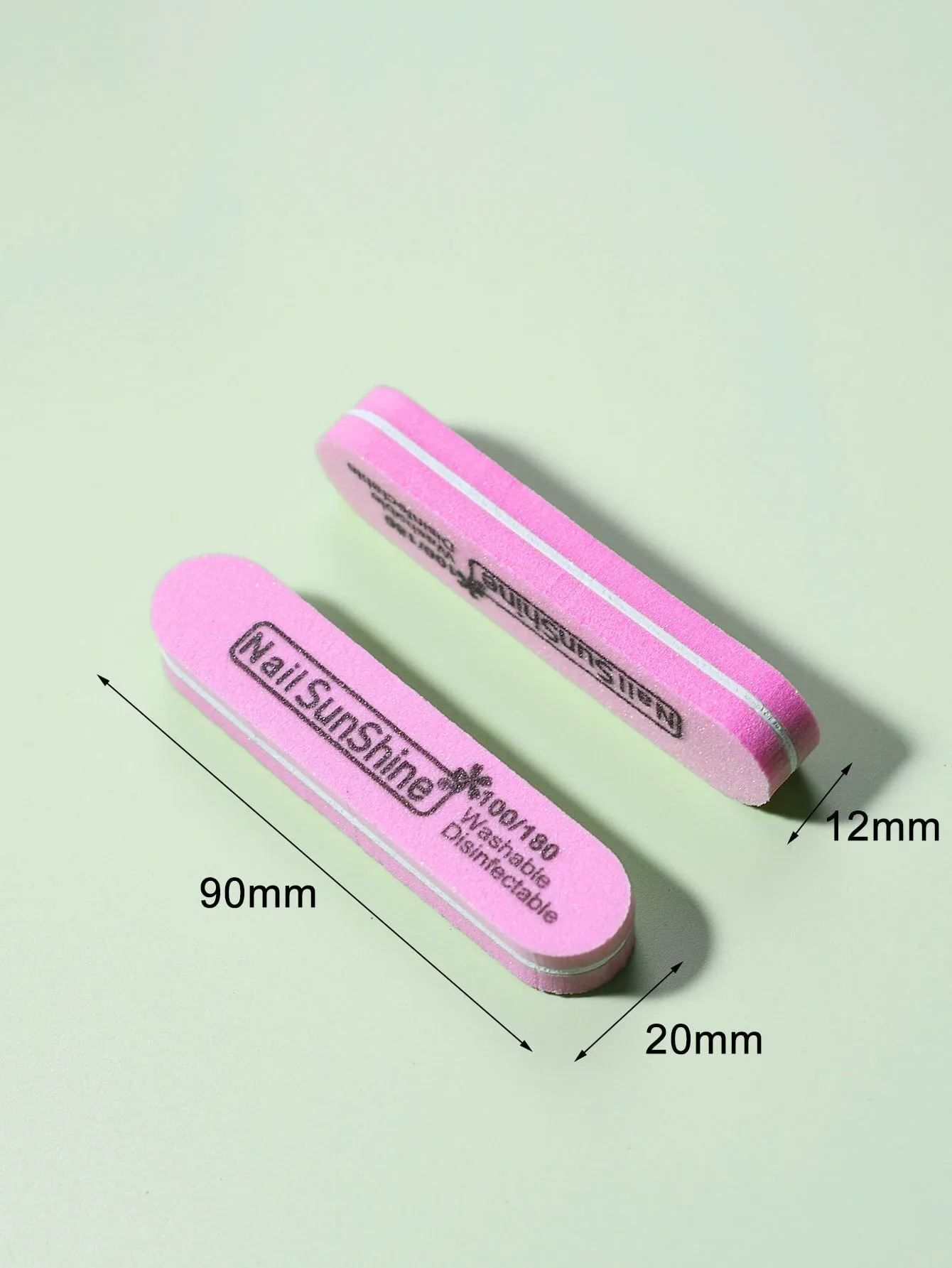 10pcs 100/180 Grit Nail File