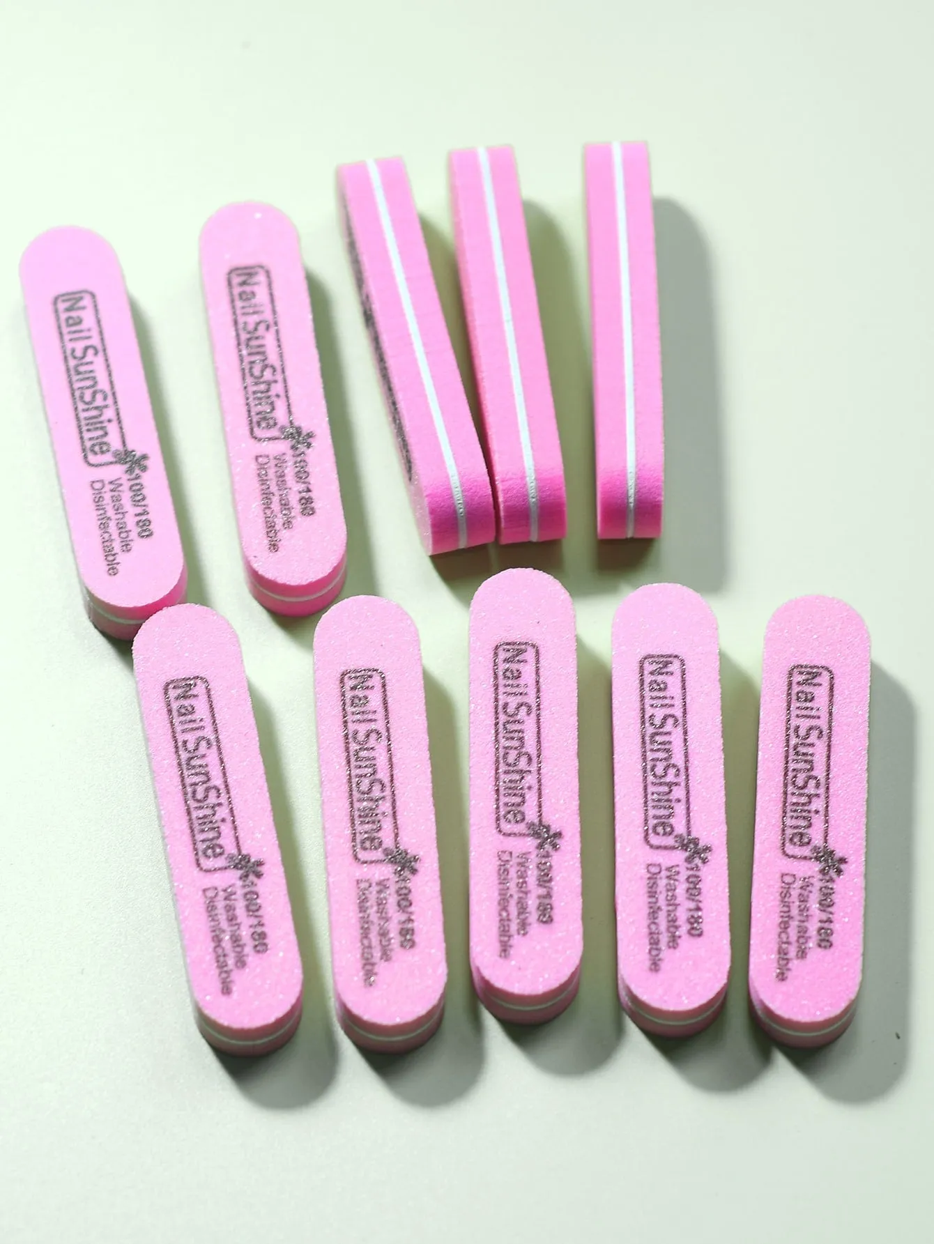 10pcs 100/180 Grit Nail File