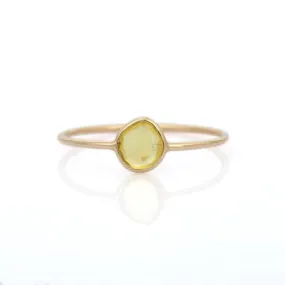 14K Stackable Yellow Sapphire Ring