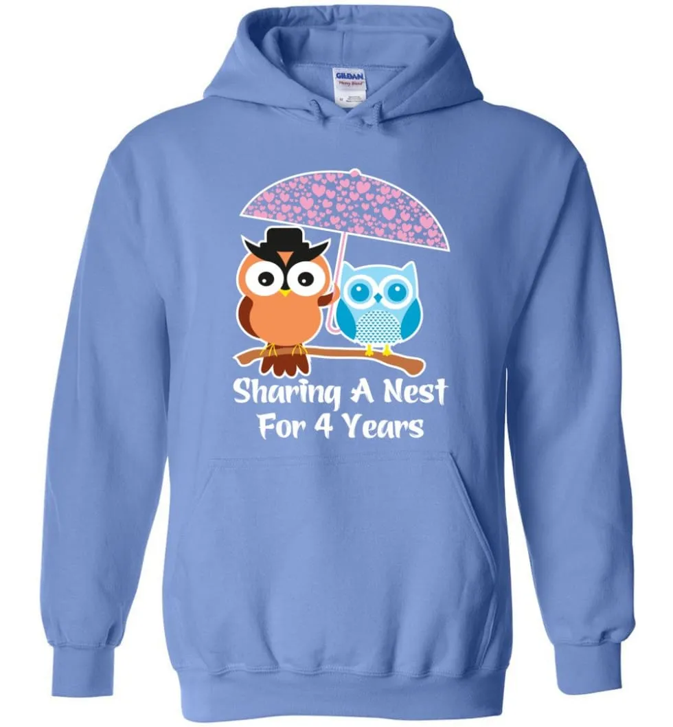 4 Years Wedding Anniversary Gifts Valentine's Day Hoodie