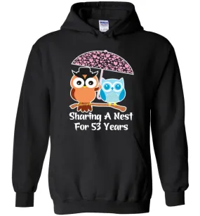 53 Years Wedding Anniversary Gifts Valentine's Day Hoodie