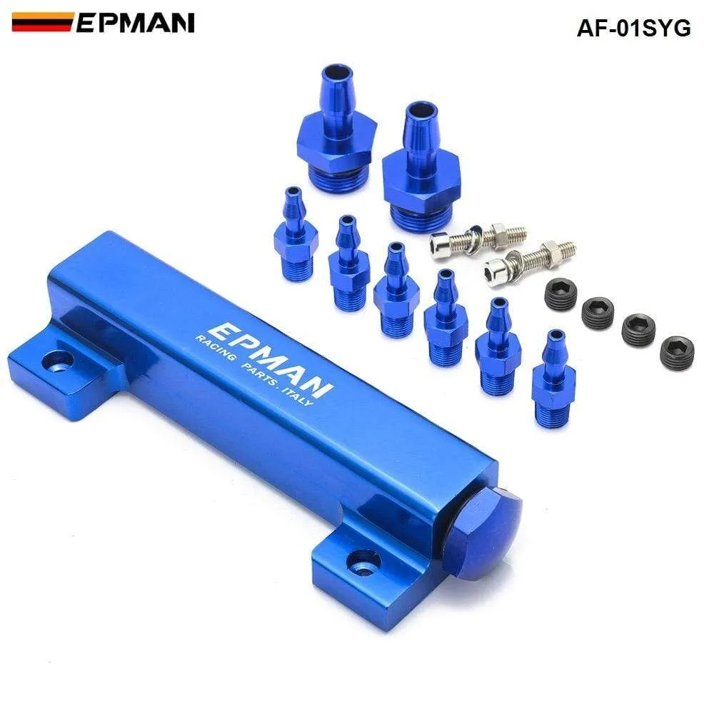 6 Ports 1/8 NPT Aluminum Turbo Wastegate Boost Vacuum Intake Manifold Kit For Nissan Fits: More than one AF-01SYG