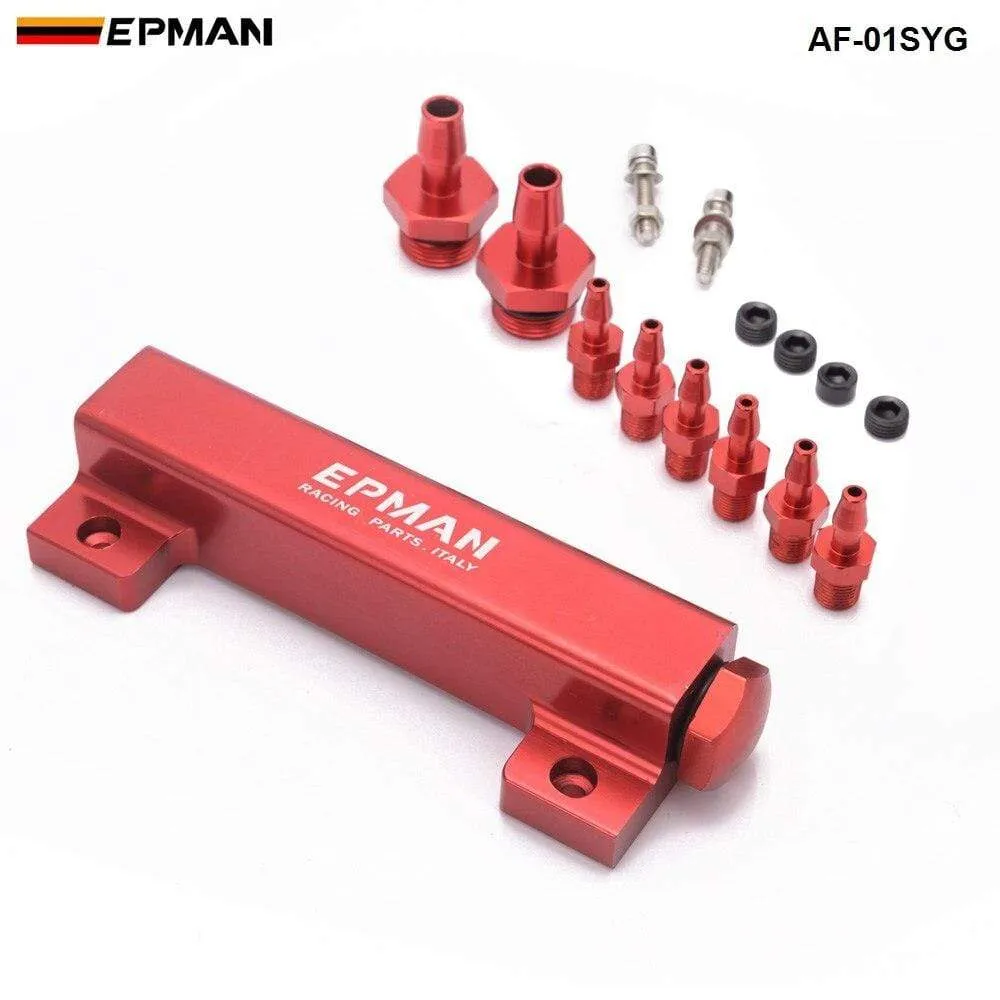 6 Ports 1/8 NPT Aluminum Turbo Wastegate Boost Vacuum Intake Manifold Kit For Nissan Fits: More than one AF-01SYG