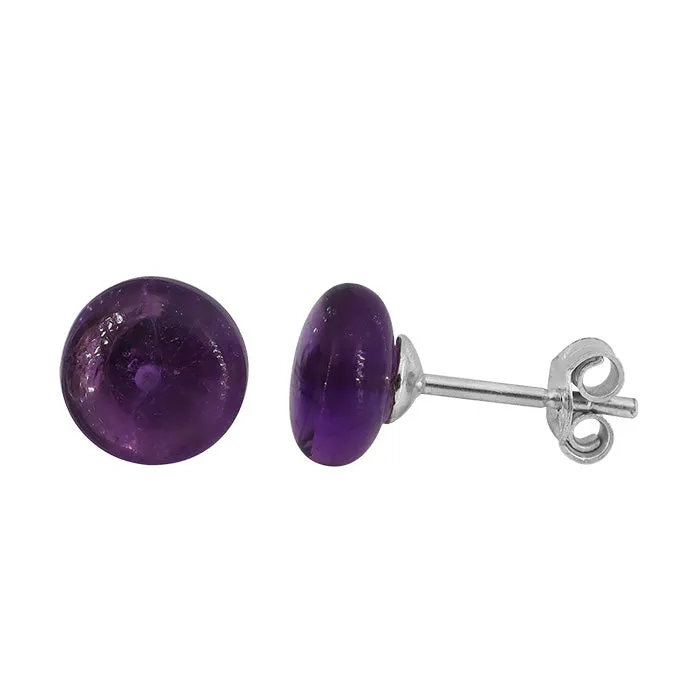 925 sterling silver amethyst earrings