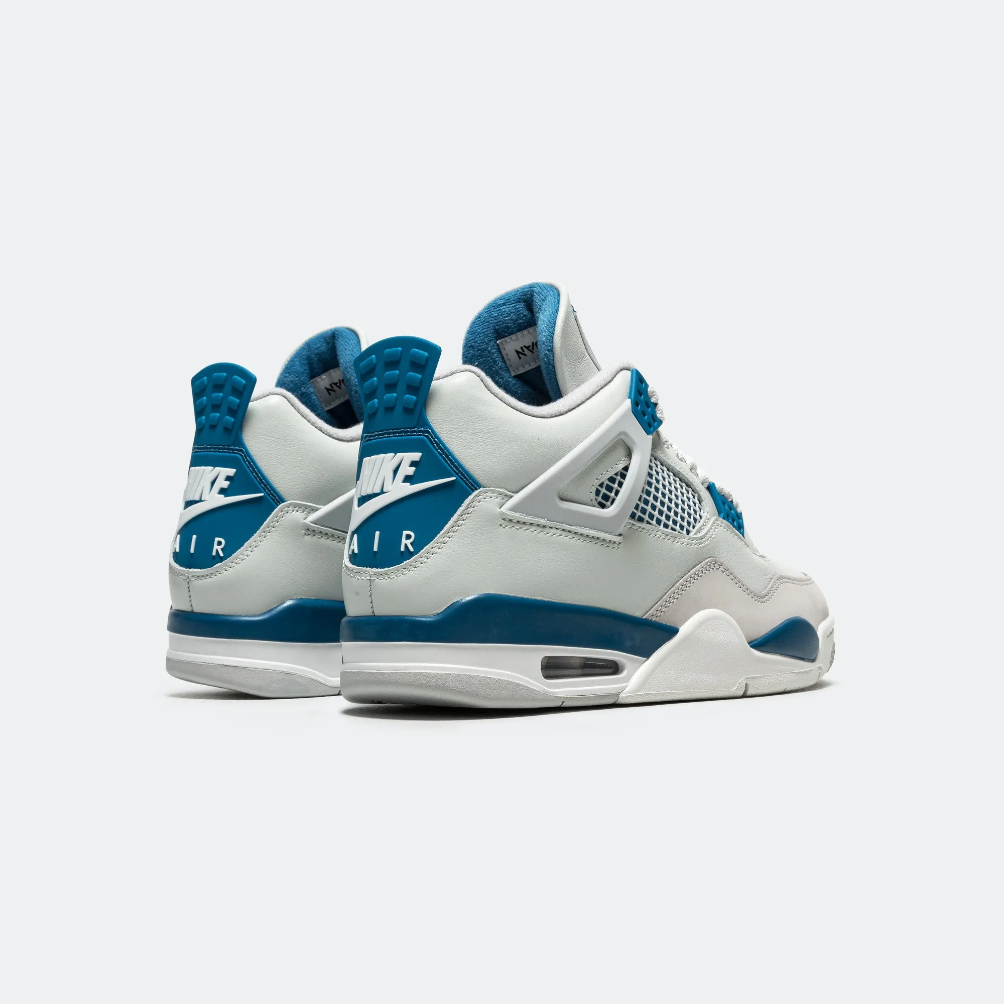 Air Jordan 4 - Off White/Military Blue-Neutral Grey