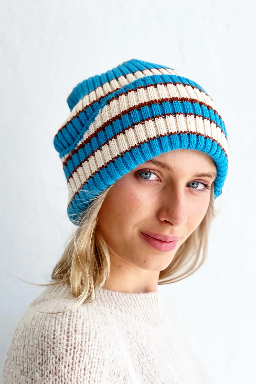 ANSLEY BEANIE- AIRFORCE BLUE