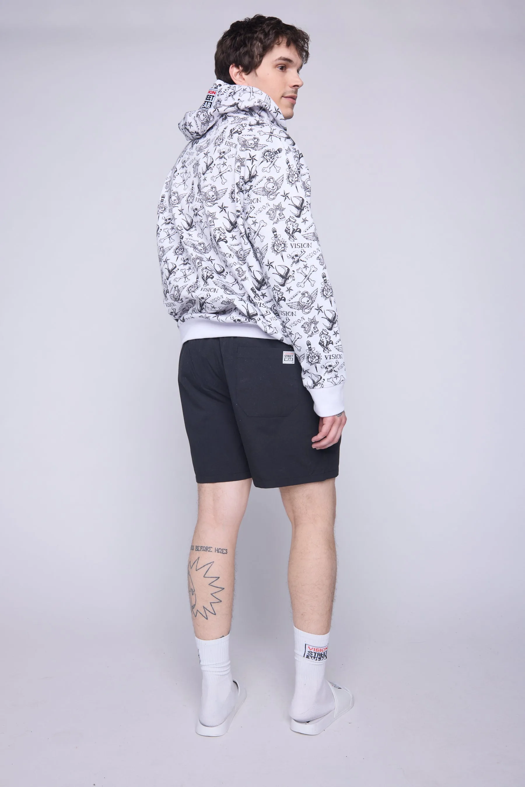 Aop Tattoo Hoodie - Ivory