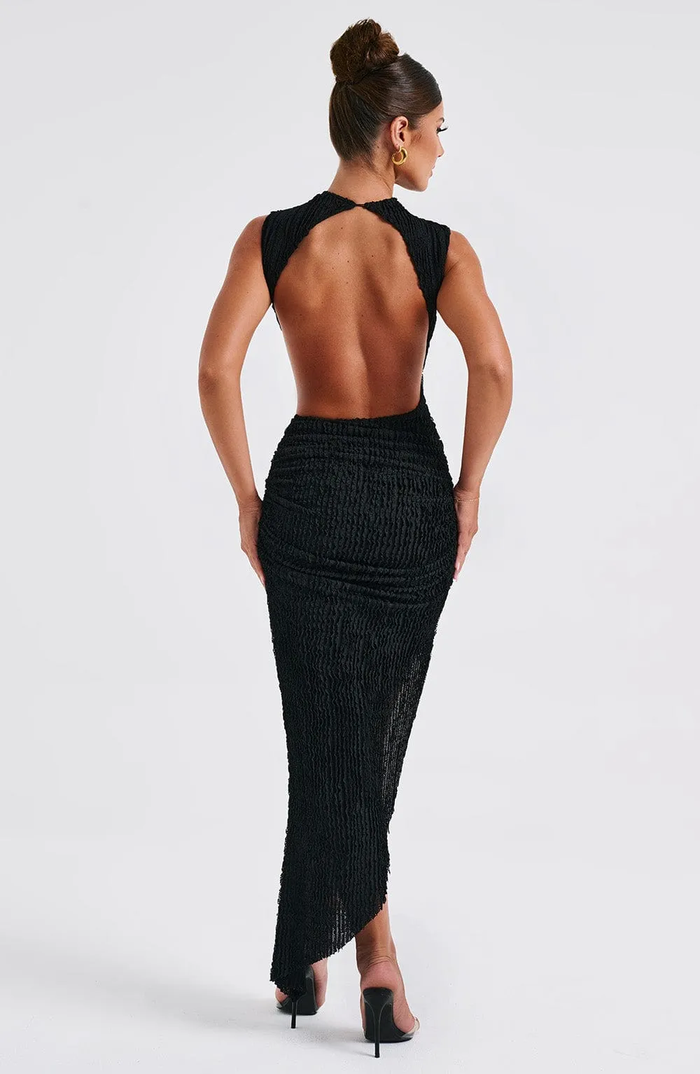 Aphrodite Midi Dress - Black