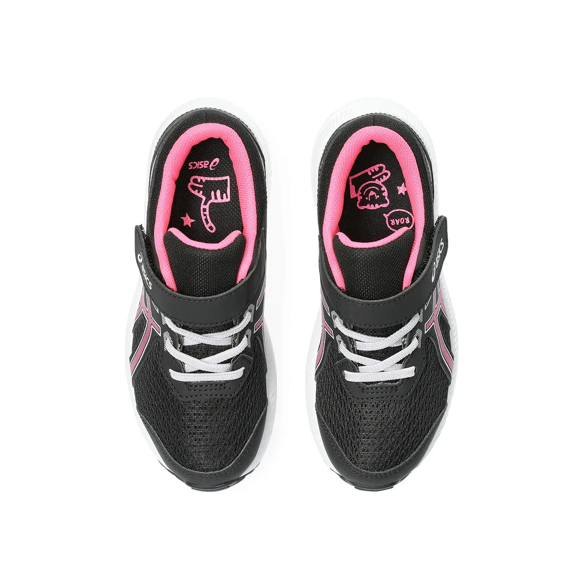 Asics Contend 8 PS Kids Black Hot Pink   