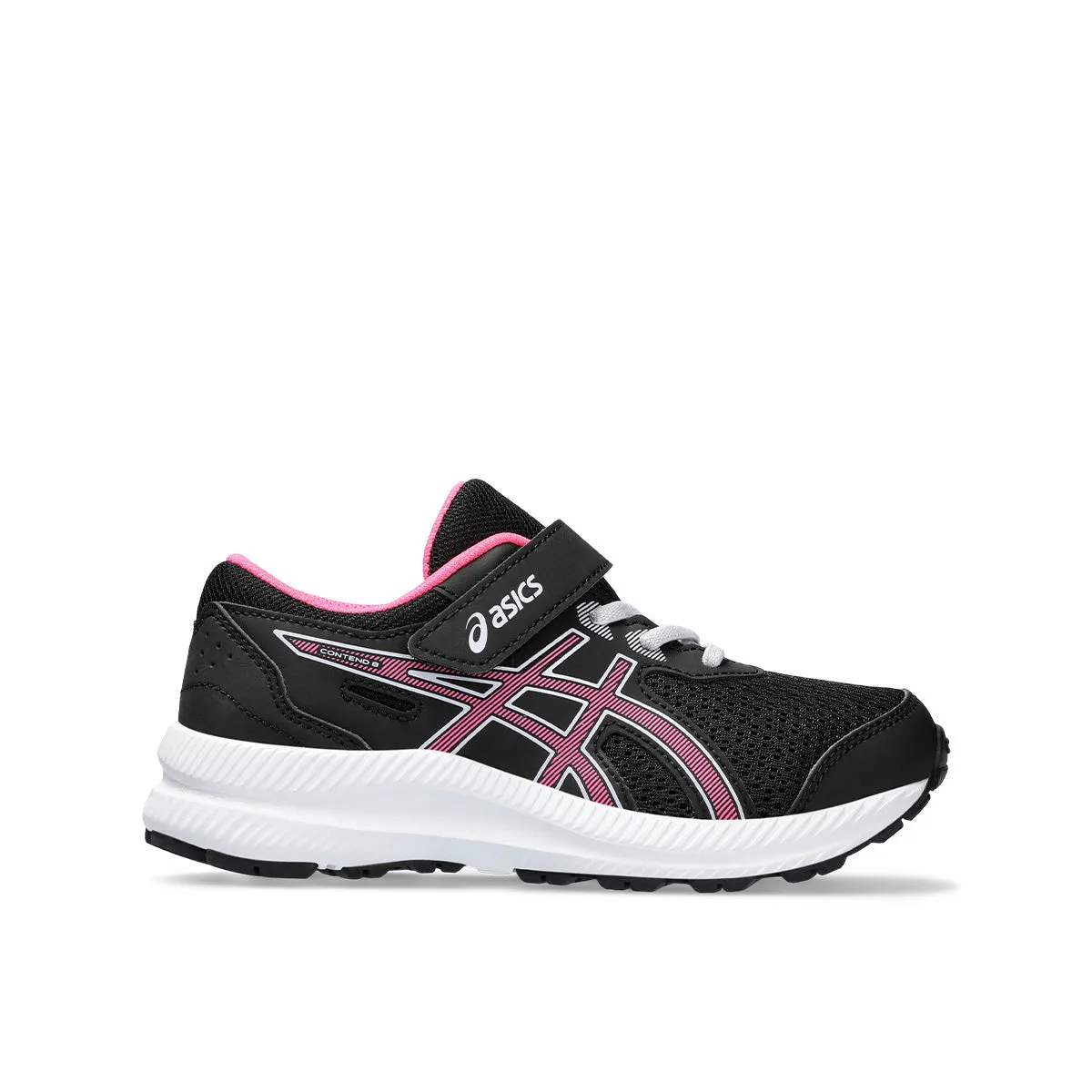 Asics Contend 8 PS Kids Black Hot Pink   