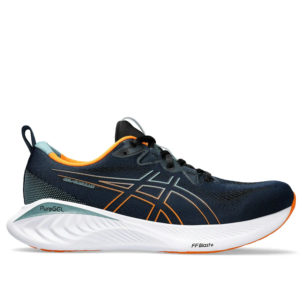 Asics Gel Cumulus 25 Men Blue Bright Orange    