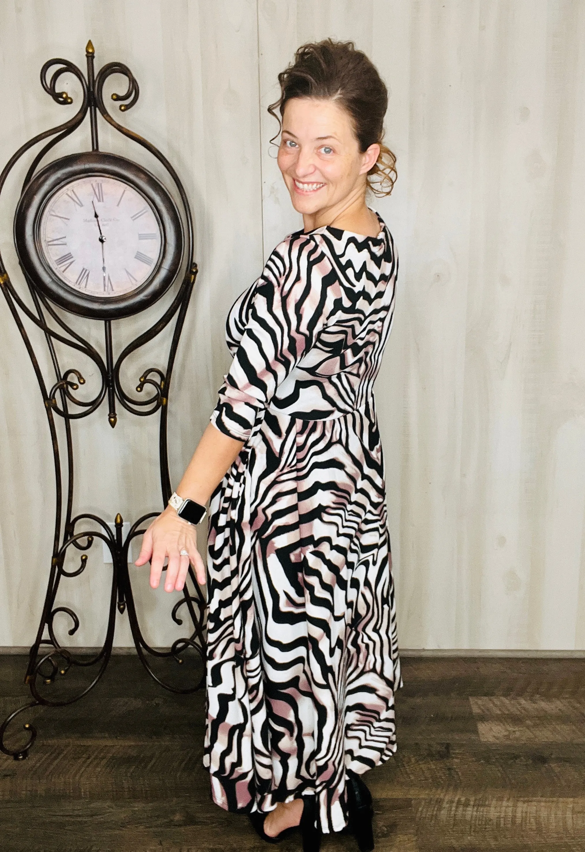 Bella Fit & Flare- Zebra Print