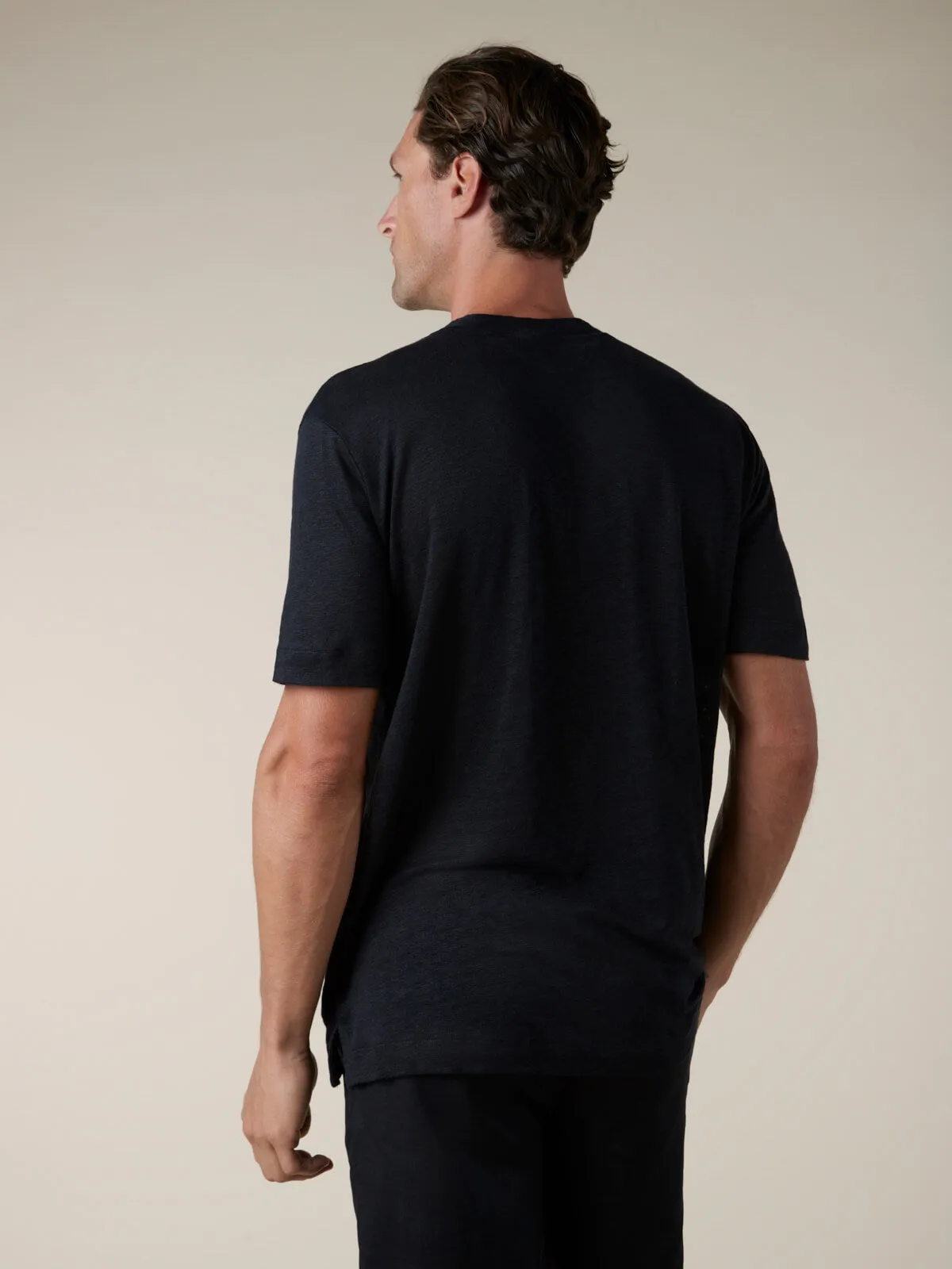 Black Linen City T-shirt