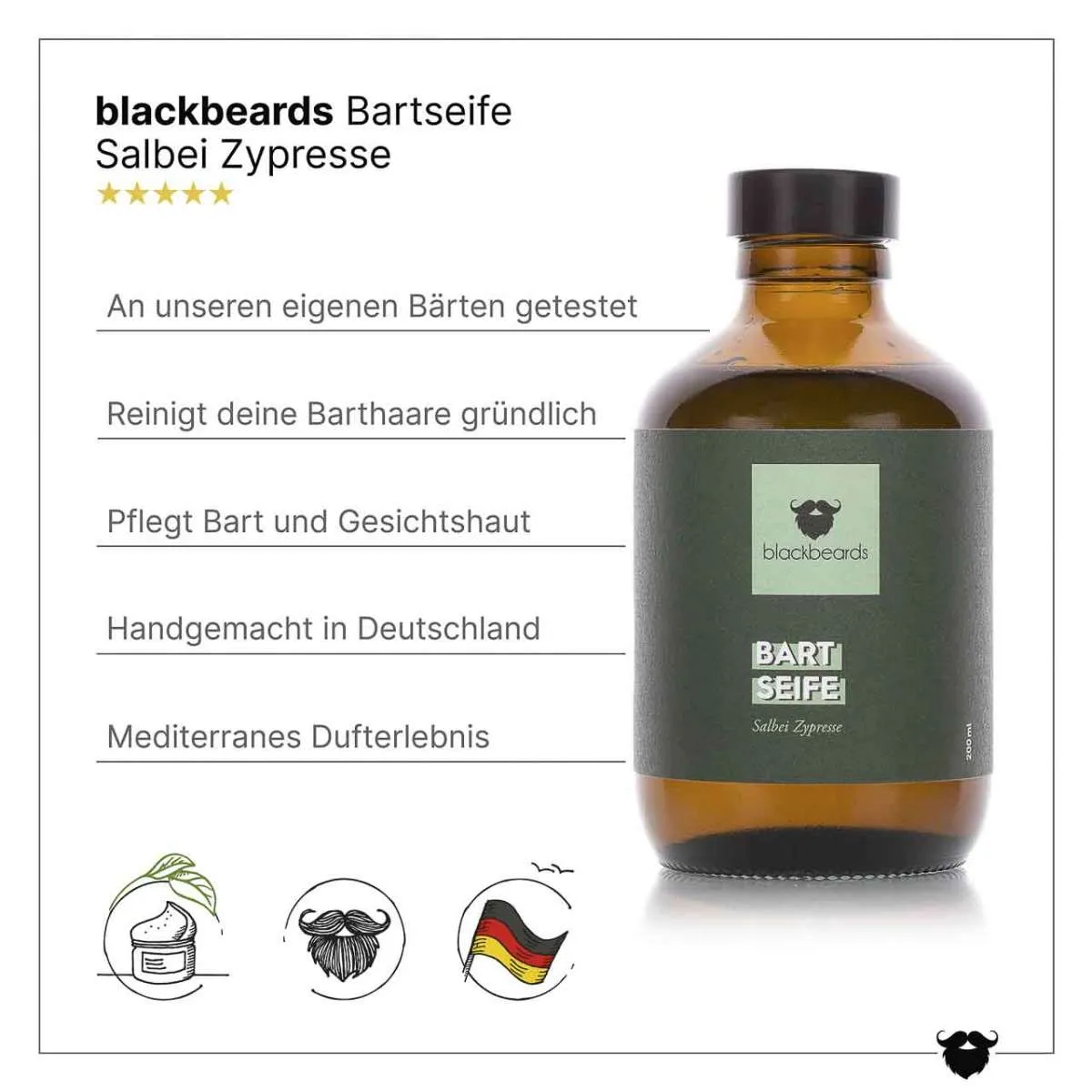 blackbeards Bartseife - 50ml