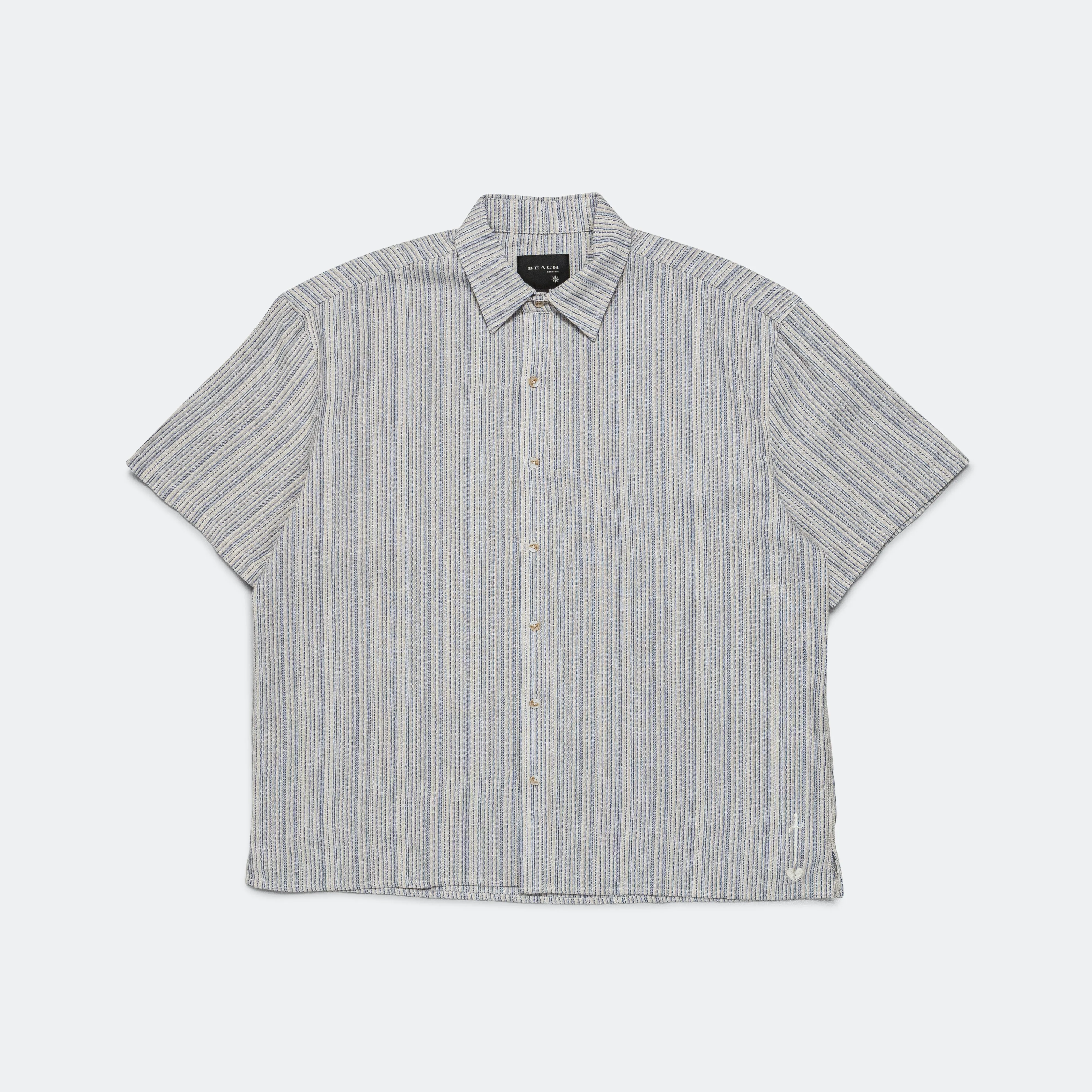 Boxy SS Shirt - Blue Stripe