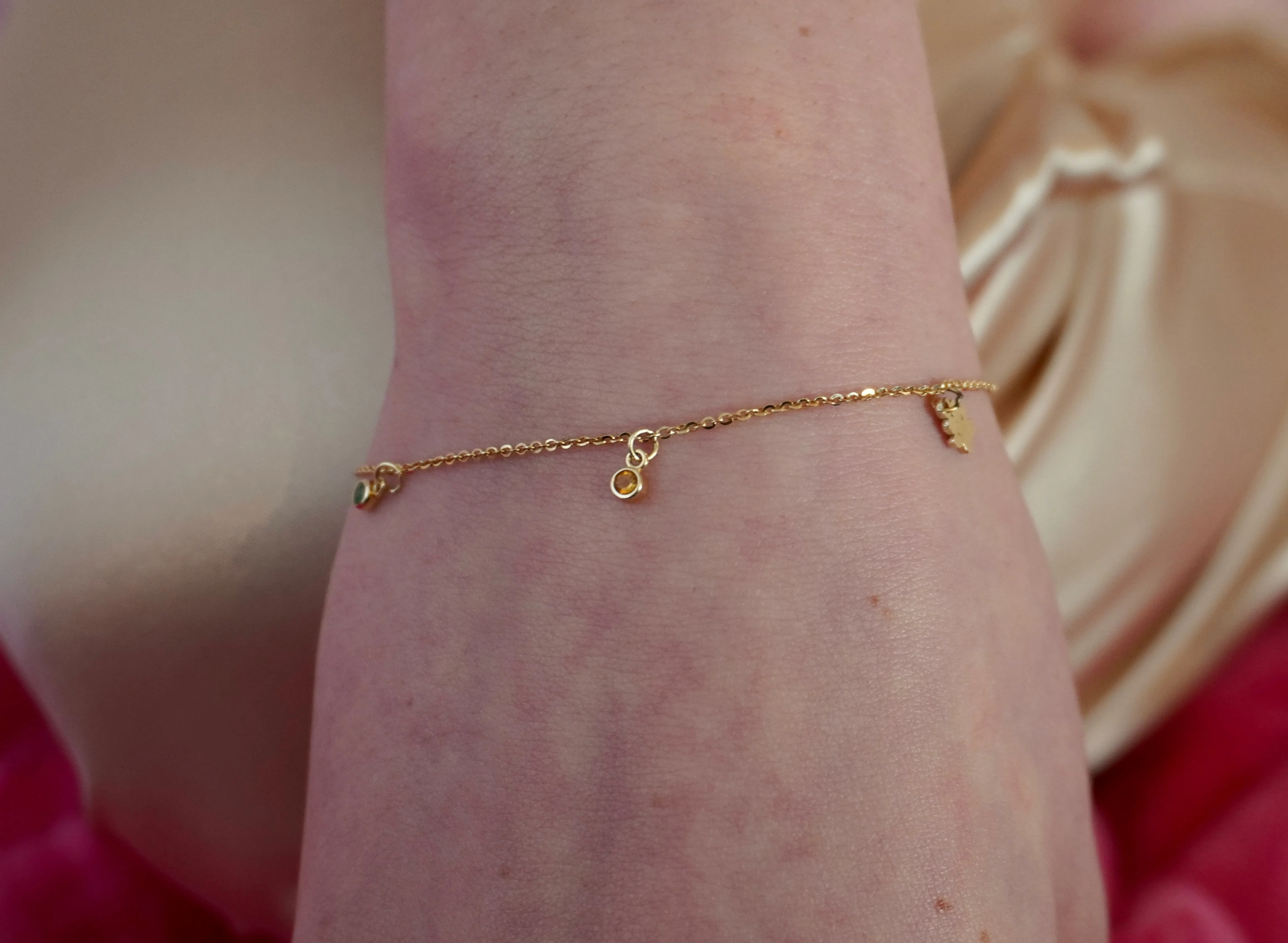 Build Your Own One Charm Bracelet | 10k Yellow Gold