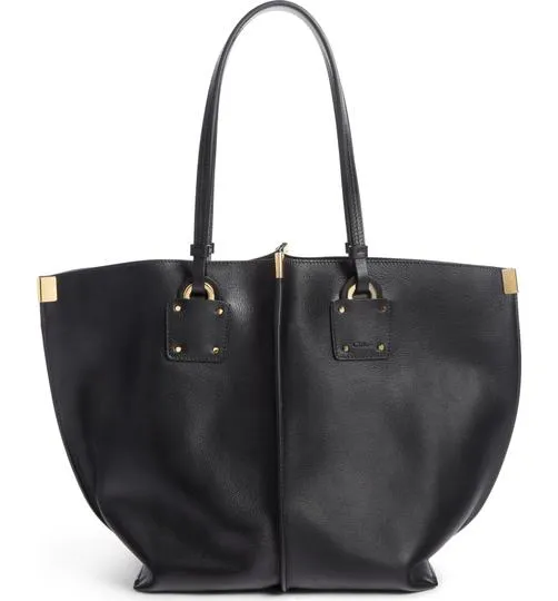 Chloé Medium Vick Black Leather Tote