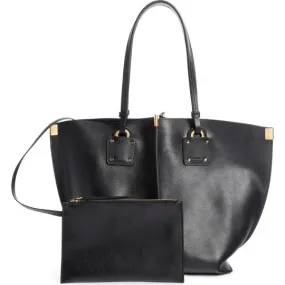 Chloé Medium Vick Black Leather Tote