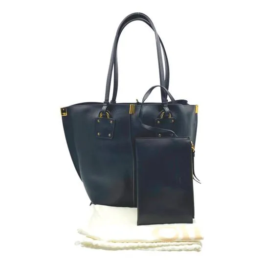 Chloé Medium Vick Black Leather Tote