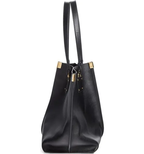 Chloé Medium Vick Black Leather Tote