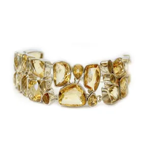 Citrine Boho Style Statement Bracelet