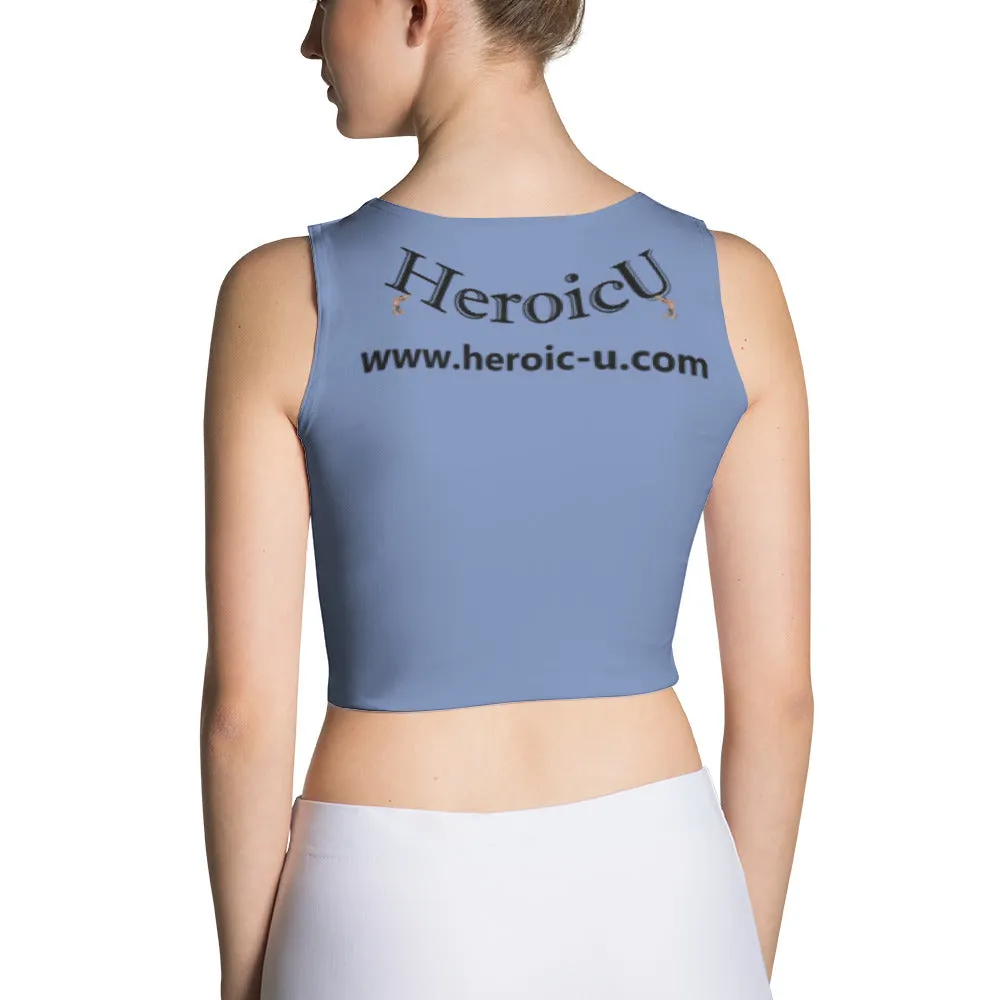 Crop Top Awesome Blue Gray