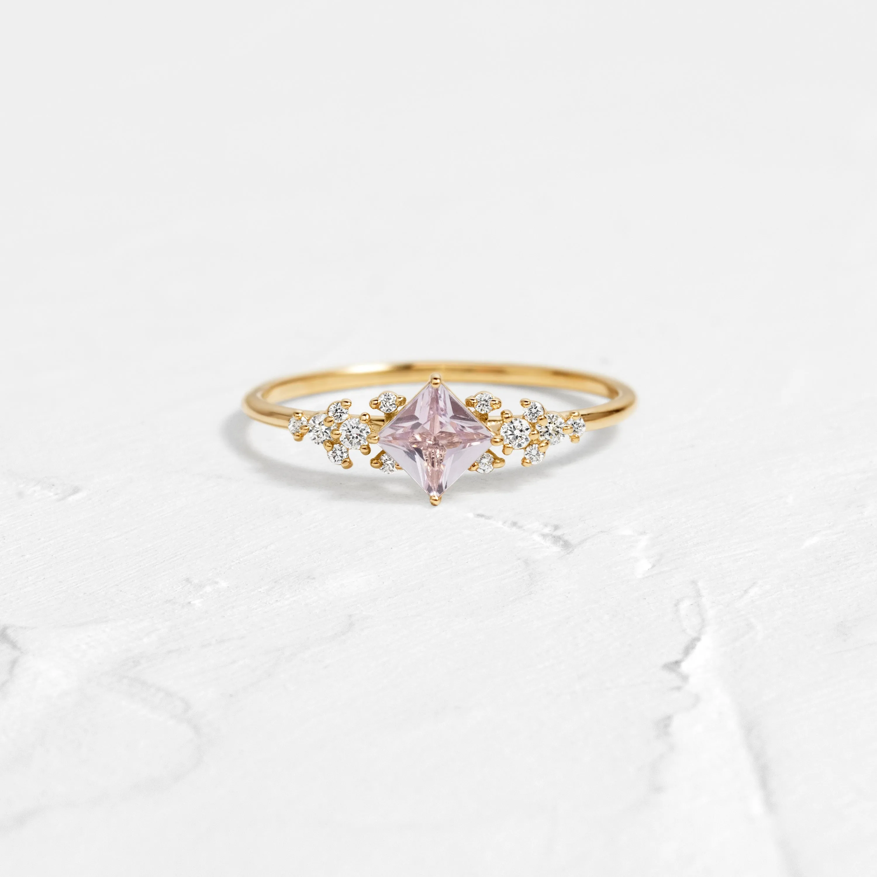 Damask Ring, Pale Pink Sapphire, Edition 3