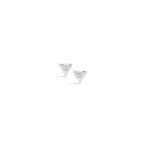 Dana Rebecca Designs - Emily Sarah - Double Mini Triangle Diamond Studs, White Gold