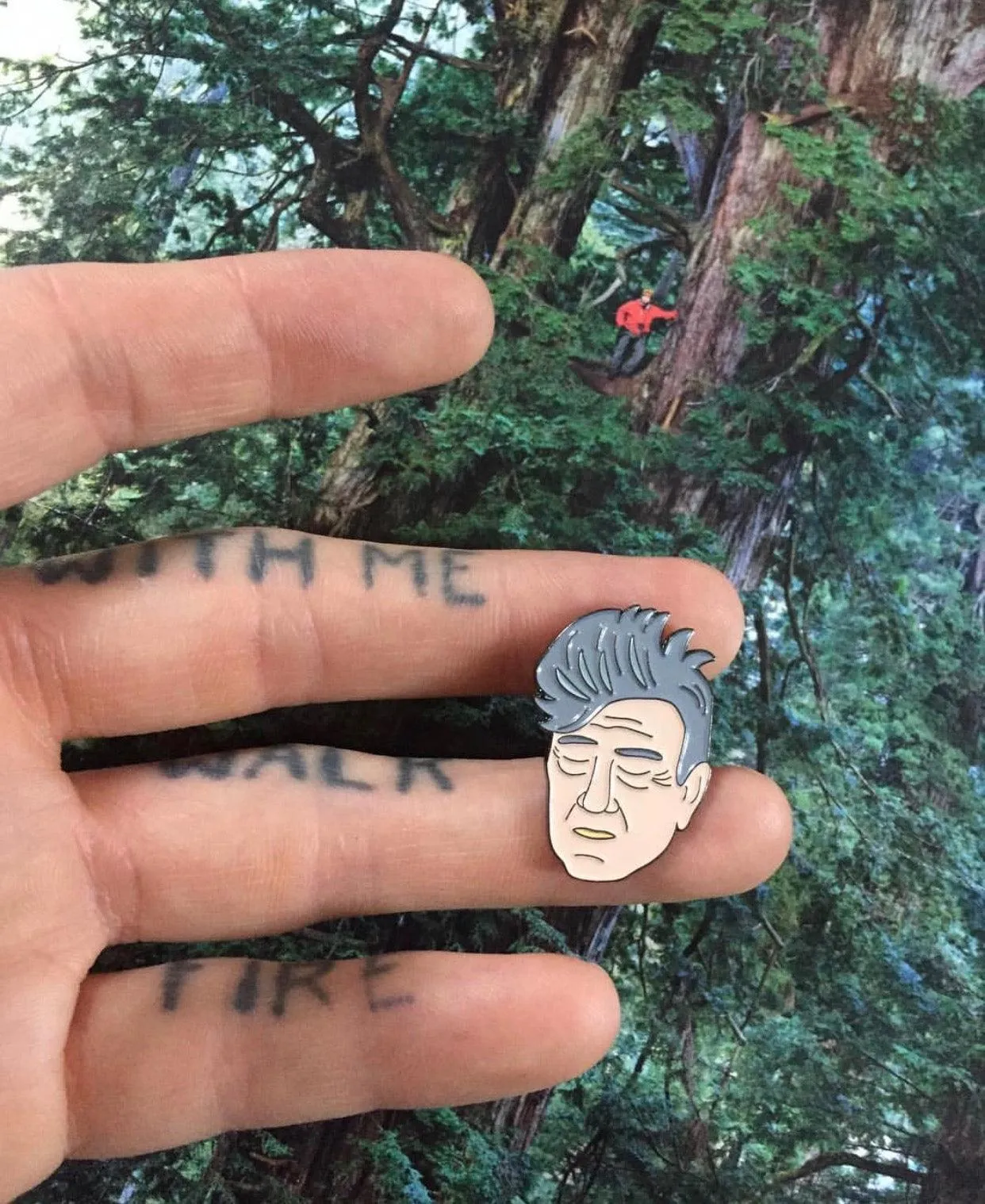 David Lynch Enamel Pin