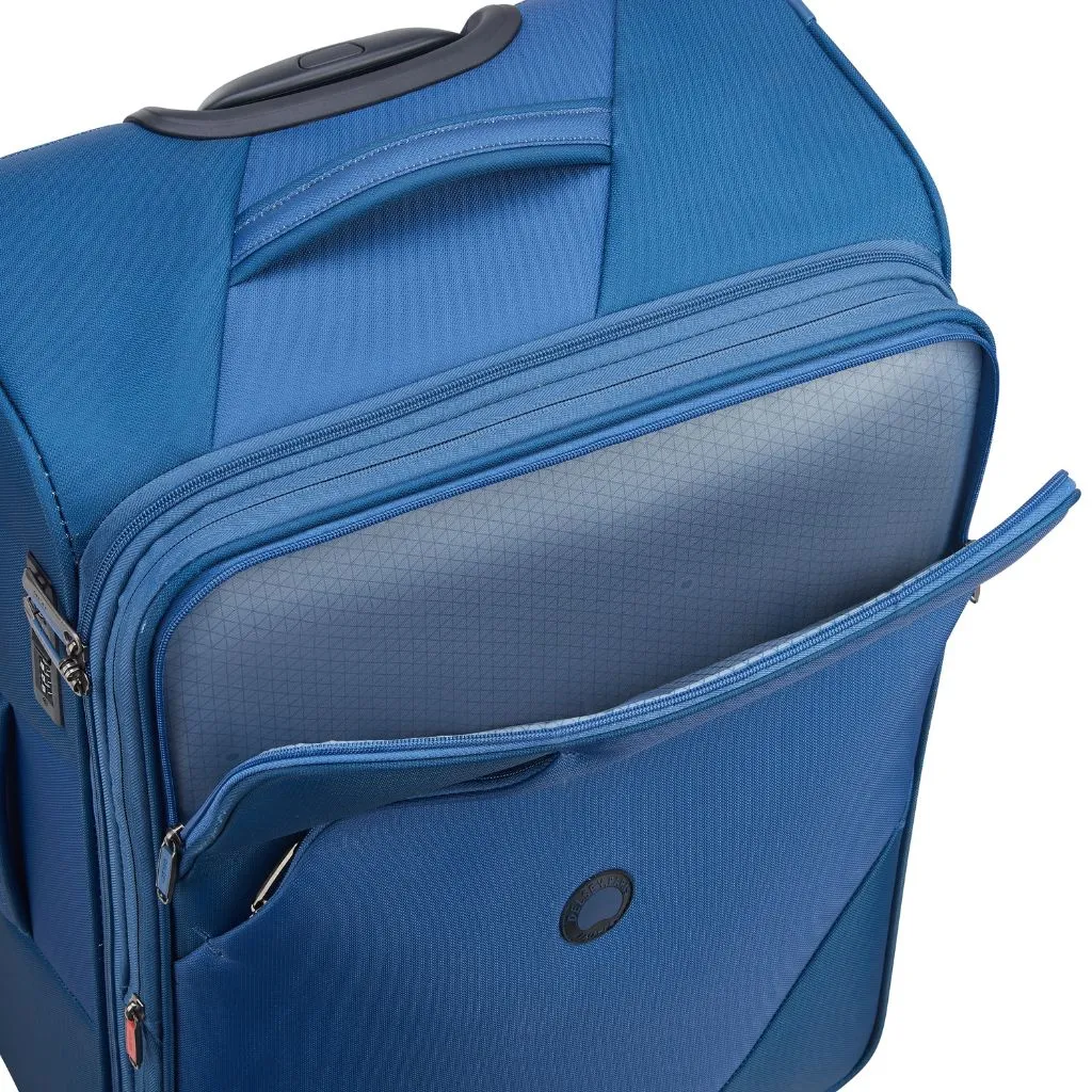 Delsey MARINGA 78cm Large Exp Softsided Luggage - Blue