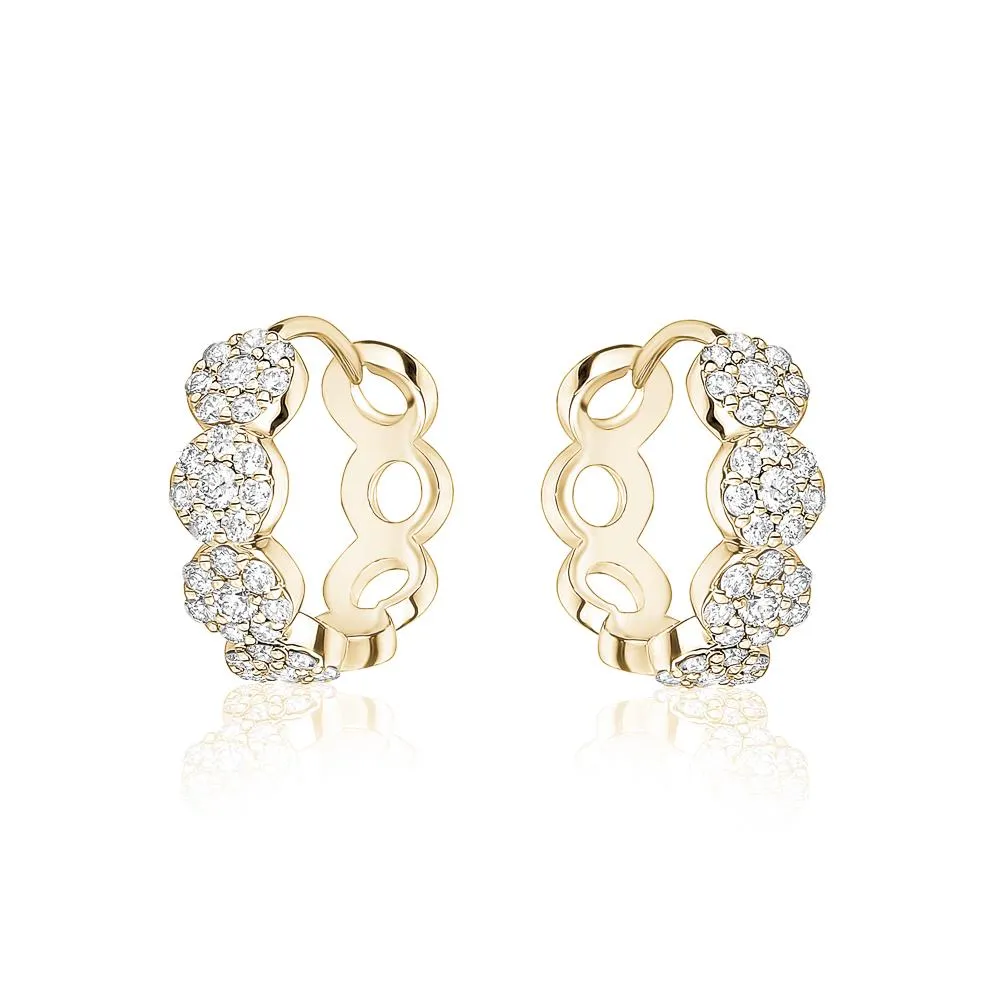 Diamond Halo Hoops (0.58)