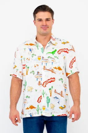 Dino Shirt, Hollywood, Woven Bamboo