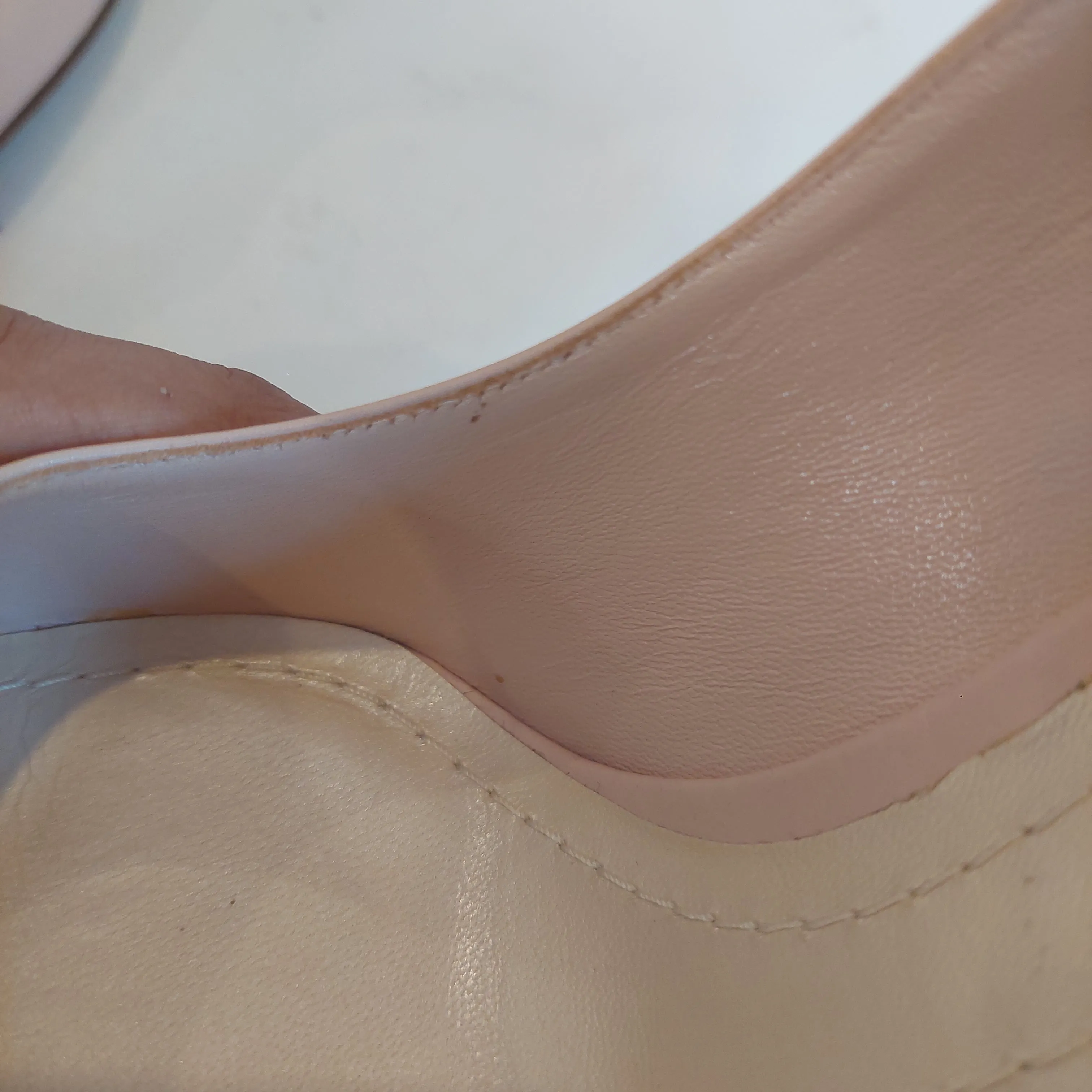 DIOR Nude Pink Pointed Leather Pumps | Like New |