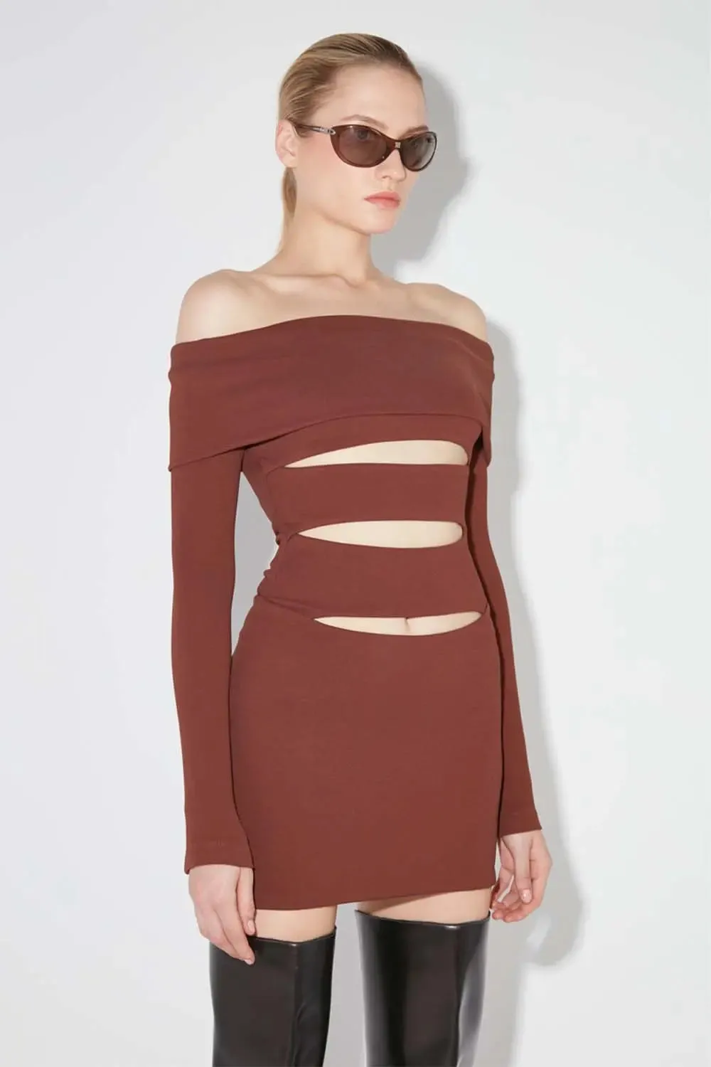 Elena Off Shoulder Mini Dress