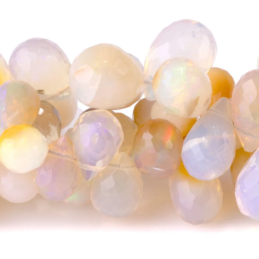 Ethiopian Opal 4x6-7x10mm Drop Faceted - 15-16 Inch