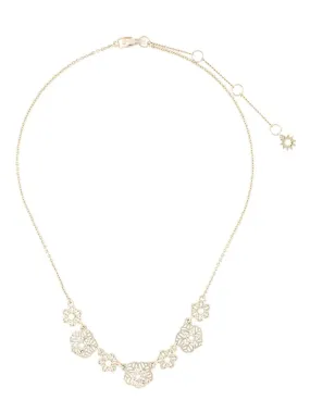 Flower Filigree Charm Necklace