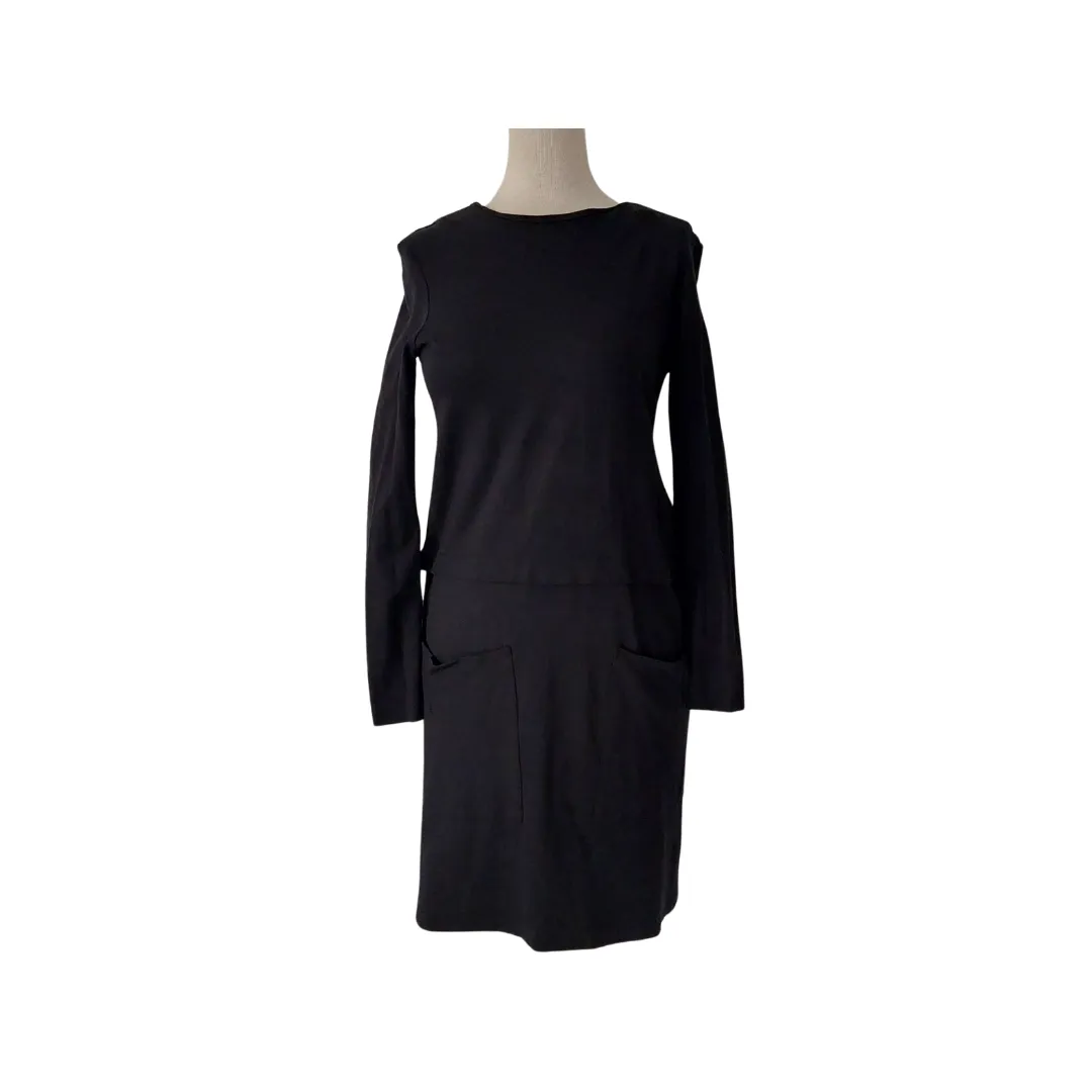 French Connection Black Front Pocket Knee-length Dress | Gently Used |