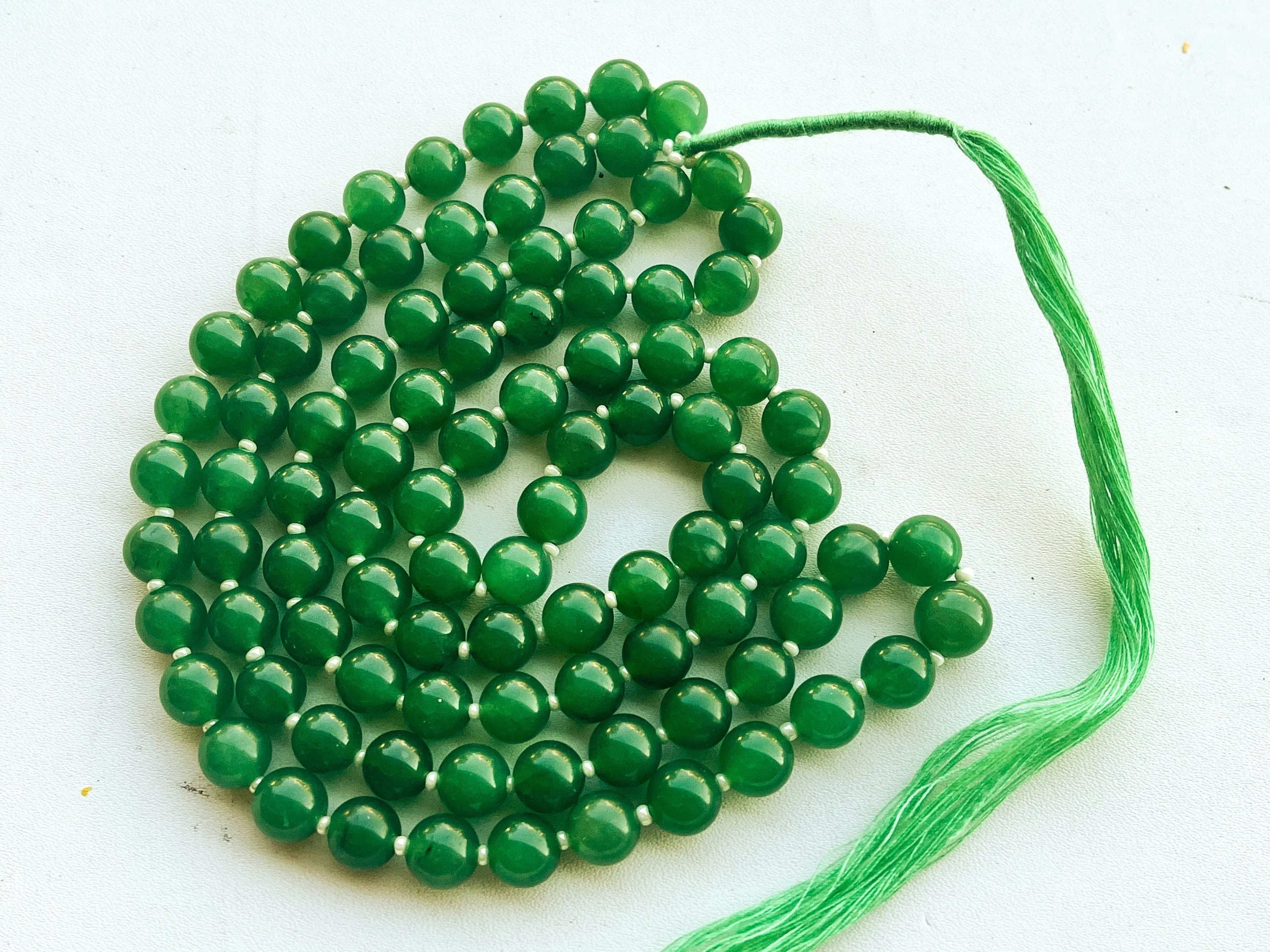 Green Aventurine Smooth Ball Shape Beads, Green Aventurine Beads, Green Aventurine Balls, 8mm, 16 Inch String