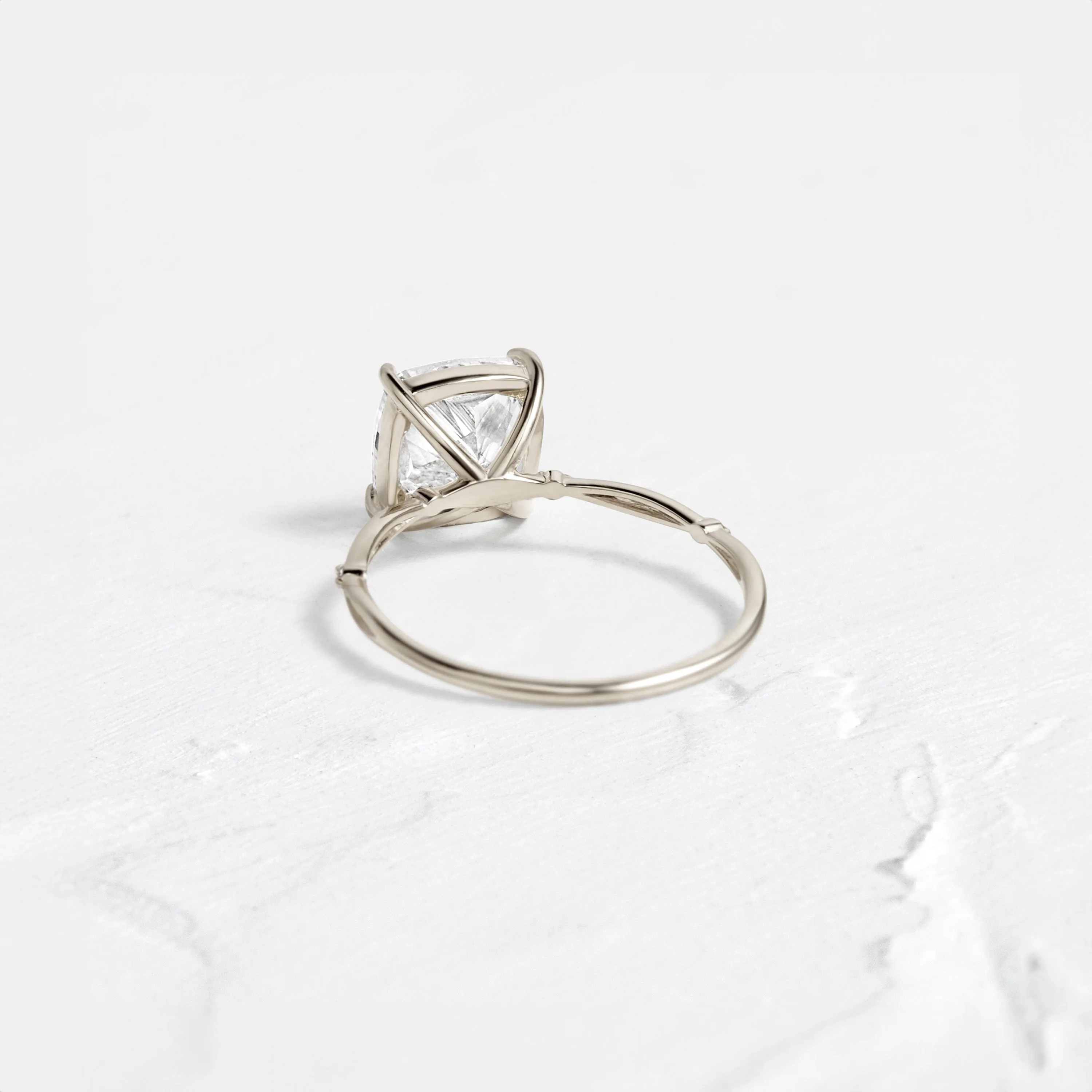 Hillside Ring, Cushion Cut