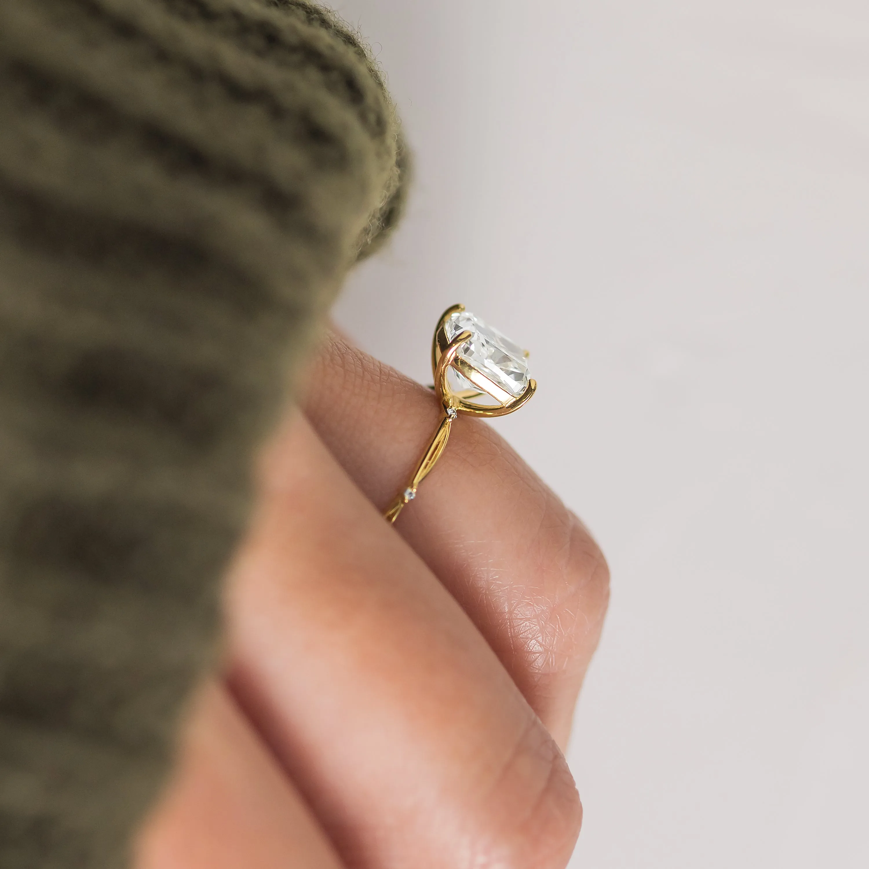 Hillside Ring, Cushion Cut