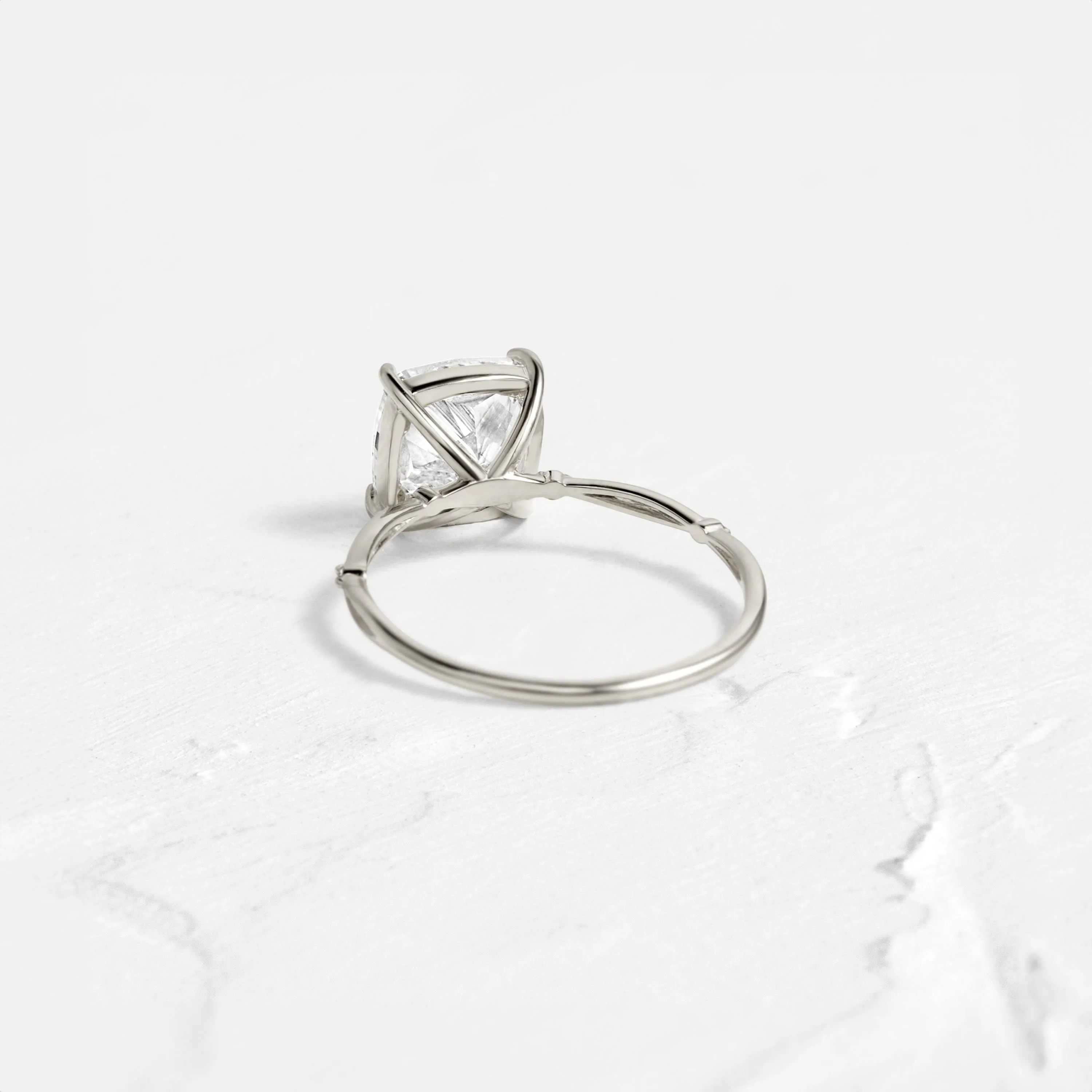 Hillside Ring, Cushion Cut