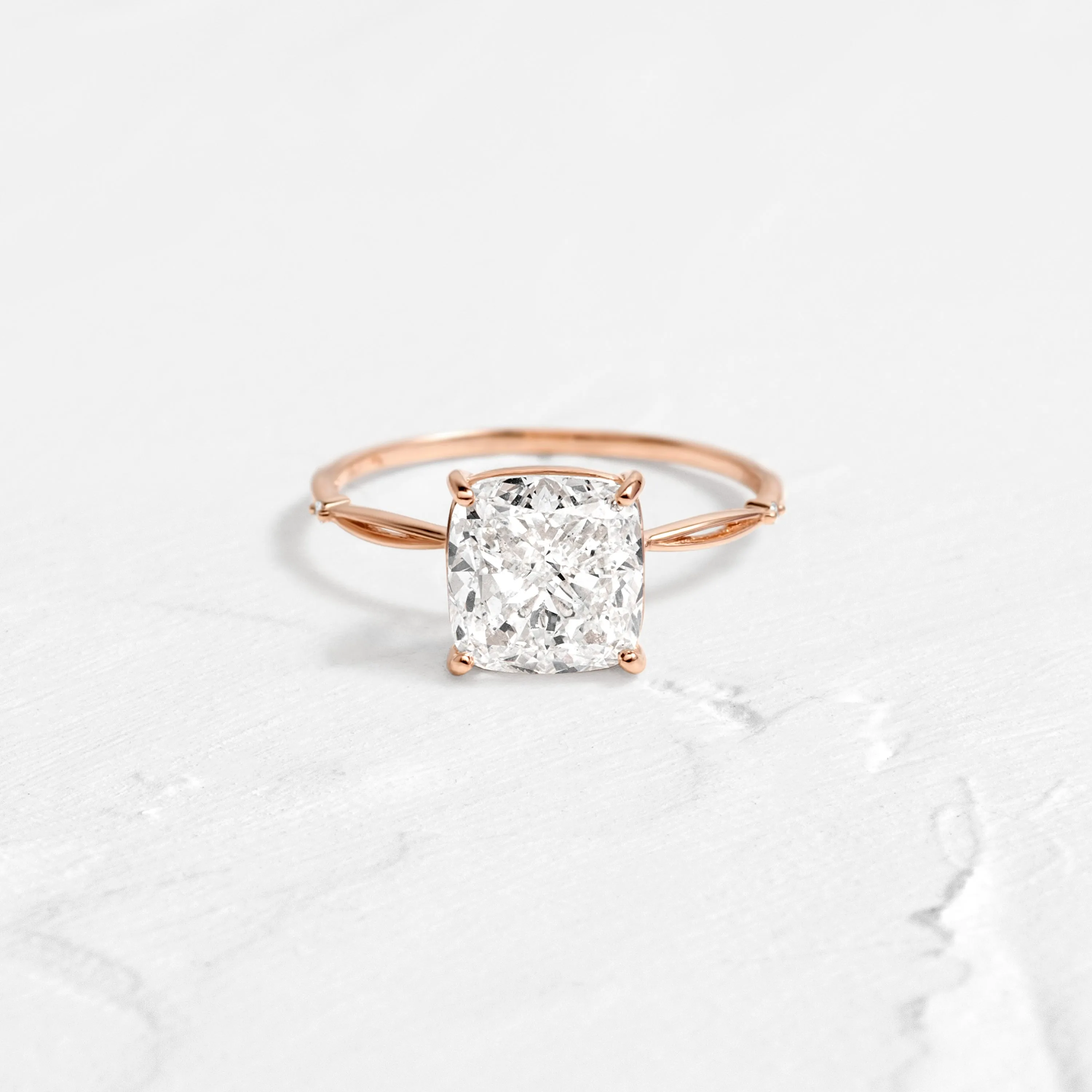 Hillside Ring, Cushion Cut