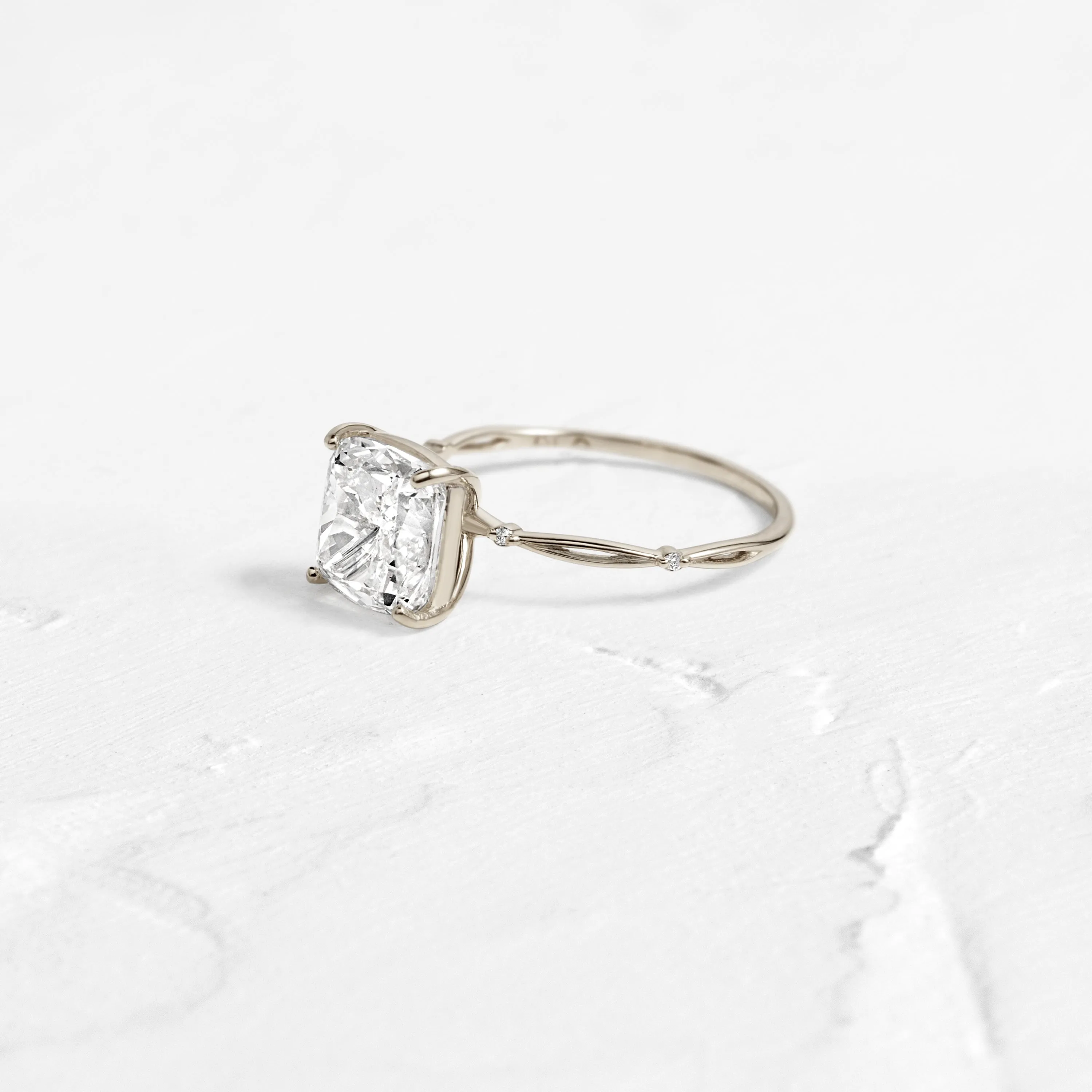 Hillside Ring, Cushion Cut