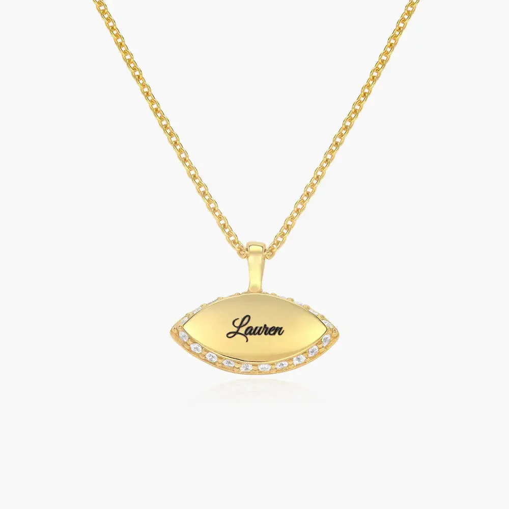 Illuminating Name Necklace in 14K Gold over Sterling Silver