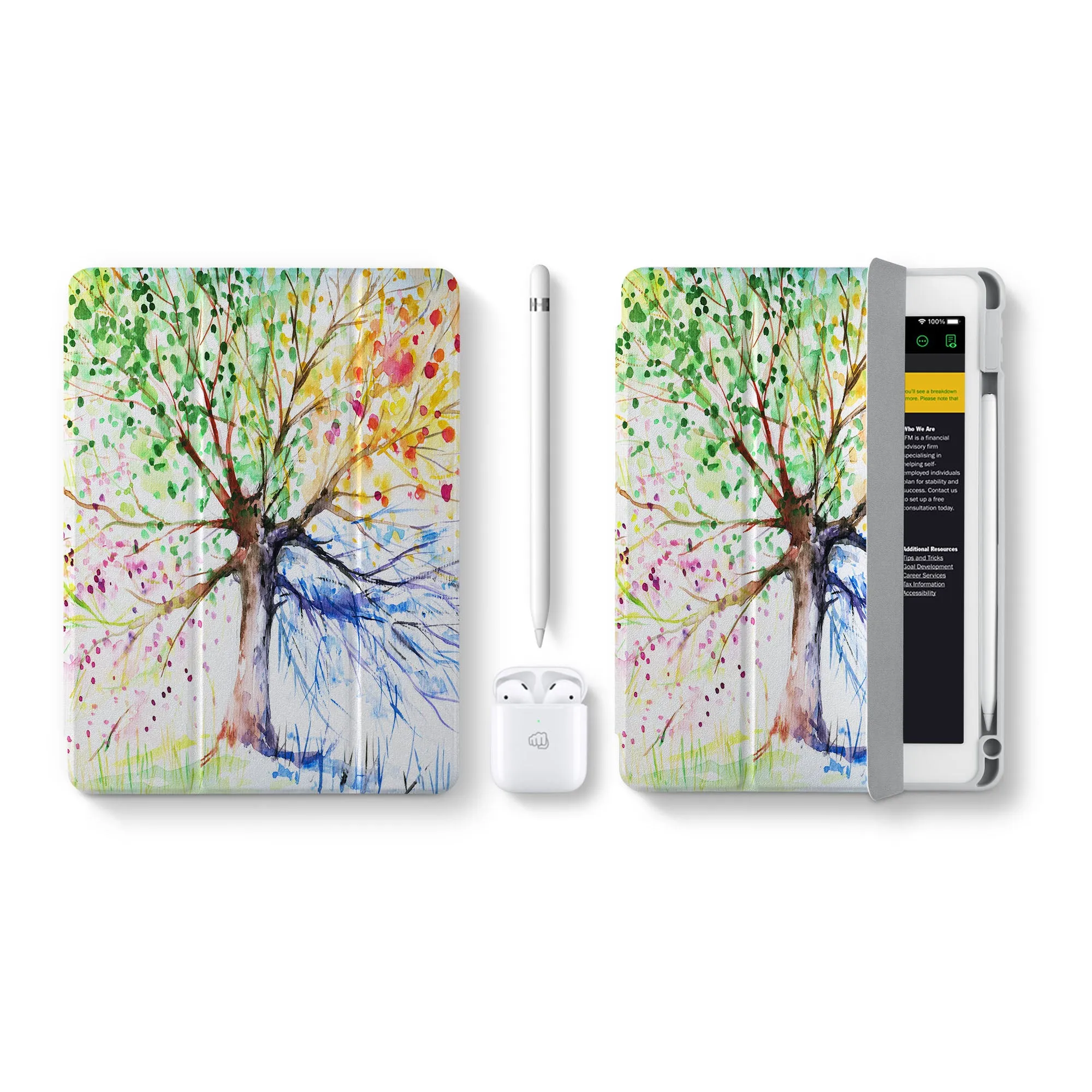 iPad 360 Elite Case - Watercolor Flower