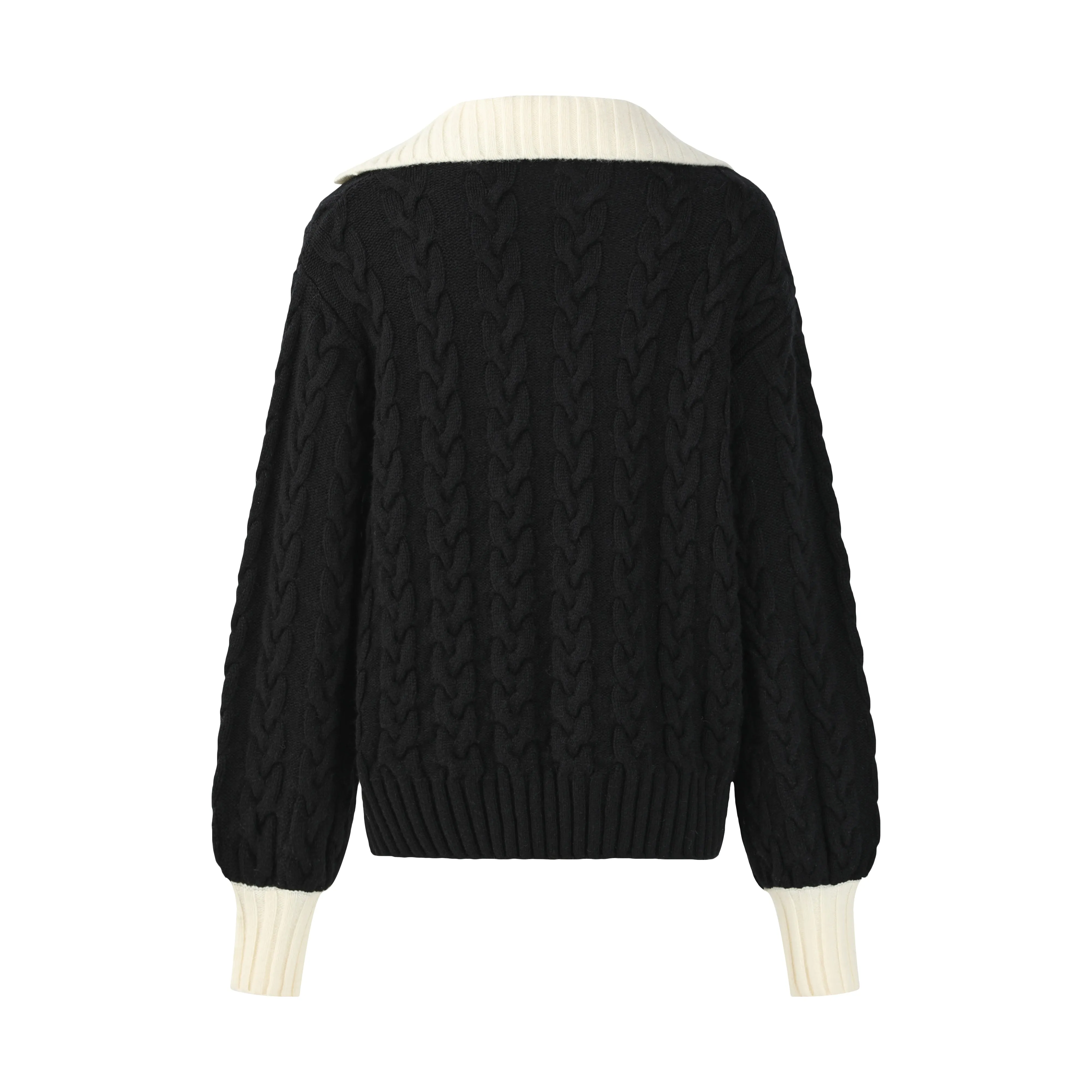 Karen Cable-Knit Wool-Blend Sweater