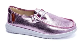 Kayak Slip On by Corkys - Lavender Crinkle Metallic - PREORDER - ALL SALES FINAL