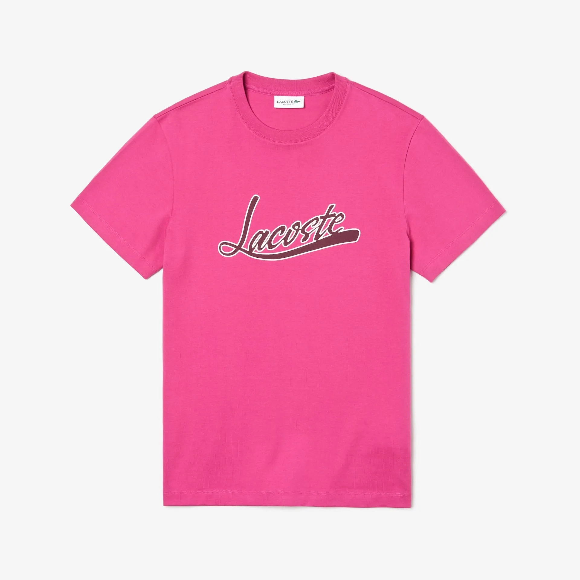 Lacoste Script Tee (Pink)