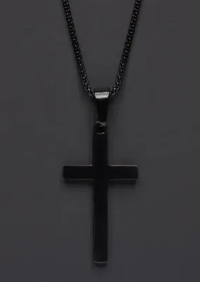 Large Black Cross Necklace (22)